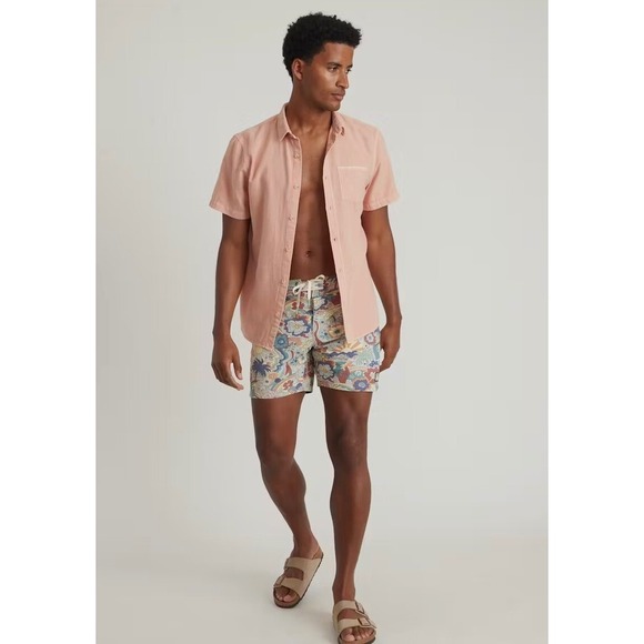 MARINE‎ LAYER Printed Board Short Groovy Sunshine Size 32 Swim Trunks - Picture 1 of 8